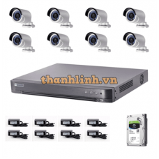 Trọn bộ 8 camera thân 2megapixels Đài loan